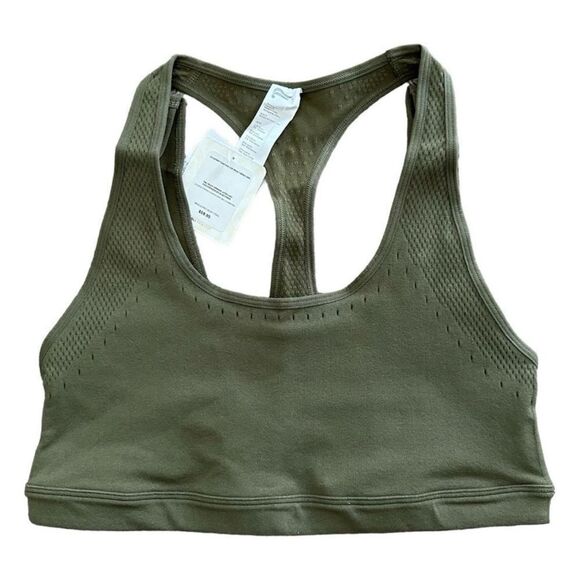 Sports Bra Fabletics Sculpt Knit Contour Low Impact Sports Bra XL Dark Moss - Picture 1 of 6